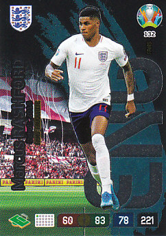 Marcus Rashford England Panini UEFA EURO 2020 FANS - Fans' Favourite #132